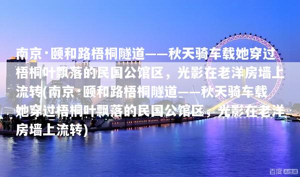 南京·颐和路梧桐隧道——秋天骑车载她穿过梧桐叶飘落的民国公馆区，光影在老洋房墙上流转(南京·颐和路梧桐隧道——秋天骑车载她穿过梧桐叶飘落的民国公馆区，光影在老洋房墙上流转)